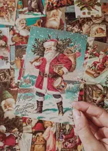 30 hojas/juego de postales Retro de Navidad, tarjetas de felicitación y deseos, tarjeta de regalo de cumpleaños
