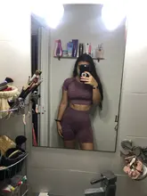 Conjunto de Yoga sin costuras para mujer, ropa deportiva de entrenamiento, gimnasio, Top corto de manga larga, Leggings de cintura alta, trajes cortos, 2/3/5 Uds.