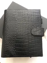 Moterm Luxe-planificador de anillos A5 con carpeta de anillos de 30mm, Agenda, organizador de granos Crocs, diario, Bloc de notas, cuaderno de bocetos