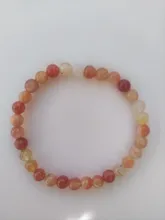 JHNBY-RAYA ROJA de perlas de cornalina para mujer, 6/8/10/12MM, pulsera de piedra Natural trenzada/cuerda elástica, joyería para hombre