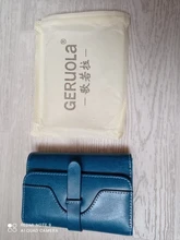 Cartera de piel auténtica de alta calidad para mujer, billetera pequeña RFID antirrobo, tarjetero, monedero, a la moda