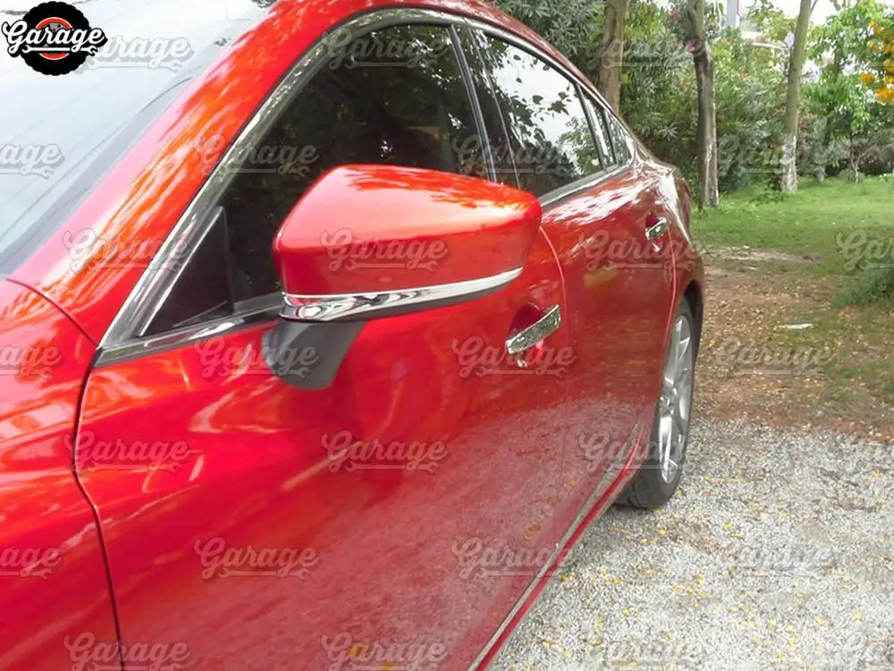 Накладки на зеркала для Mazda 6 2013- ABS пластик литье 1 комплект/2 шт. украшение для автомобиля Стайлинг