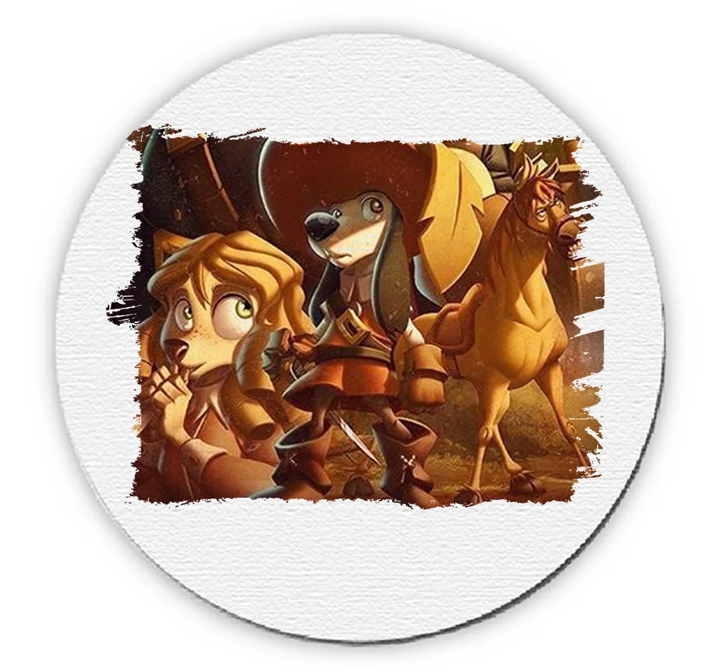 ROUND DARTACAN AND 3 MOSQUEPERROS mousepad raton | Компьютеры и офис