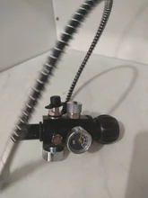 Refill-Adapter Charging-Valve Air-Filling-Station M18x1.5 400bar with 6000psi-Gauge 50cm