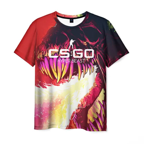 Мужская футболка 3D cs:go Hyper Beast style (Скоростной зверь)|Футболки| |