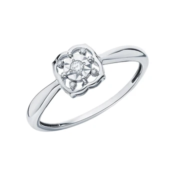 

Gold ring with diamonds sunlight sample 585