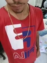 Vnox-Cadena de eslabones cubanos de acero inoxidable, collar de color dorado, plateado y negro, para hombres y mujeres