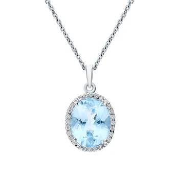 

Silver Pendant with Topaz and cubic zirconia sunlight sample 925
