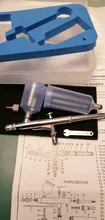 Pistola de PULVERIZACIÓN de 40CC, aerógrafo de alimentación por gravedad con doble acción, para pastel, tatuaje, pistola de pintura, aerógrafo, herramienta para uñas de 0,3mm, 20cc