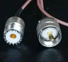 Adaptador de crimpado de enchufe macho UHF SO239 hembra PL259 a SMA, Cable de puente RG316, coleta