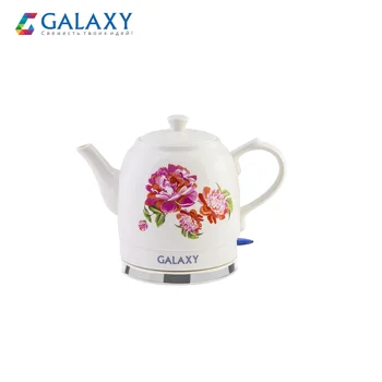 

Electric Kettle Galaxy GL 0503 1400 W, volume 1.4 l, ceramic body, hidden heating element, auto-off when boiling