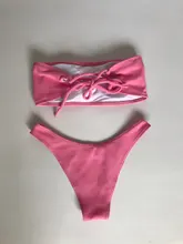 Swimsuit Women Bikini-Set Biquini Brazillian Maillot-De-Bain Sexy Off-Shoulder Solid