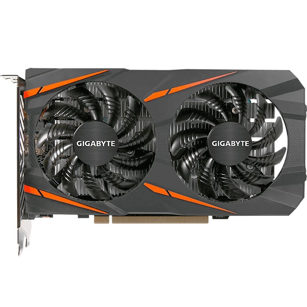 Видеокарта Gigabyte nVidia GeForce GTX 1050 1518MHz 2048MB 7008MHz 128 bit RTL [GV-N1050OC-2GD]