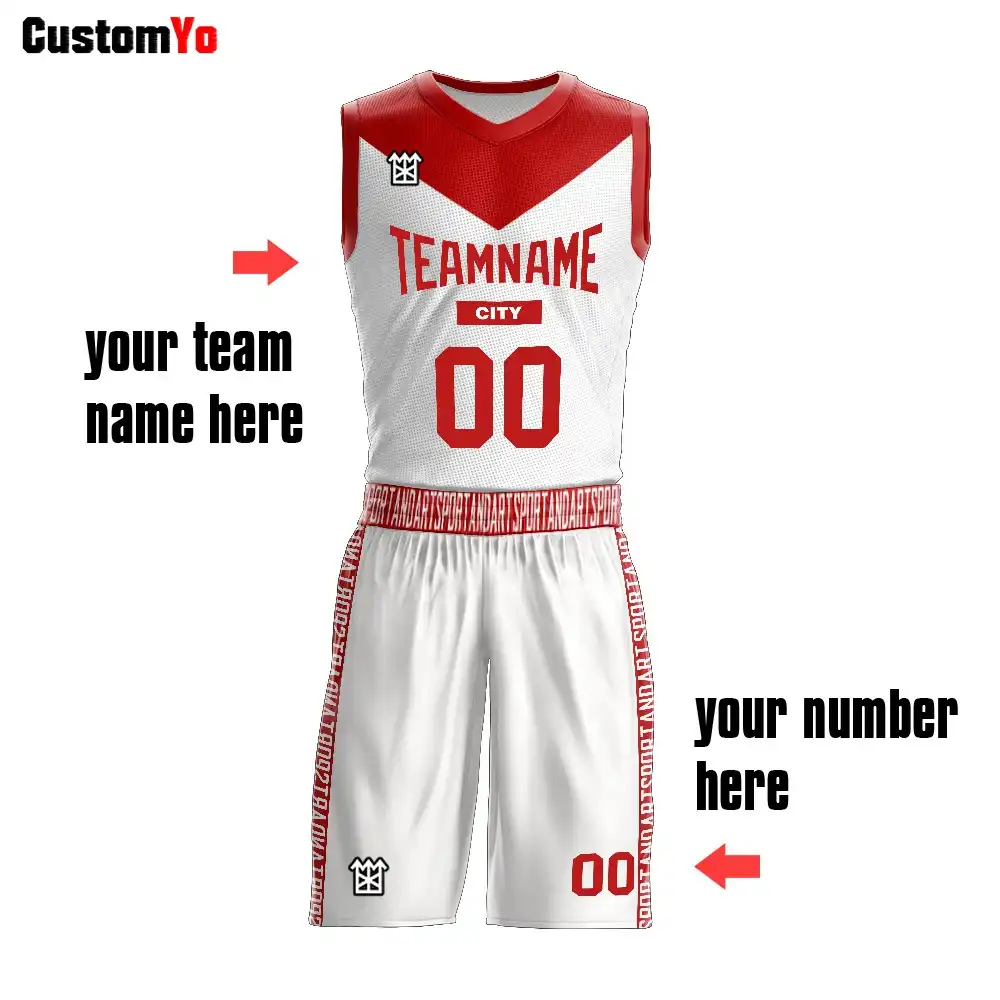 Jersey Design Basketball White