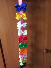 Yundfly-10 Uds./lote de lazos de grogrén para el pelo para niña, horquilla con lazo de Boutique, accesorios para el cabello para Bebé y Niño