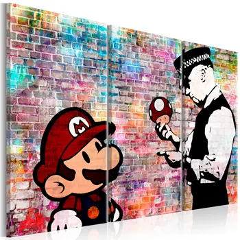 

Table-Rainbow Brick (Banksy)-120x80
