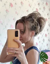 Horquilla de pelo sintético para mujer, moño de rosquilla recto de 80g, Ombre elástico Updo moño esponjoso desordenado