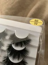 5/8 pares 3D visón pestañas 20mm pestañas 3D de pestañas falsas naturales NATURALES DE Pestaña de visón extensión belleza maquillaje pestañas