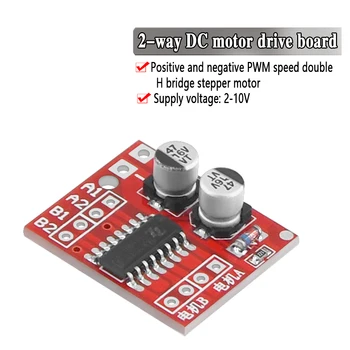 

DC MX1508 Motor Driver Module DC 2V-10V 1.5A 2-Way PWM Speed Dual H-Bridge Stepper Motor Driver L298N