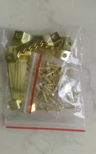 Colgador de marcos de diente de sierra para pared de fotos, dorado, plateado y negro, cuadro con imagen de espejo, ganchos de dientes de sierra con tornillos, 25 uds.