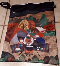 Elinfant-bolsa húmeda con impresiones digitales, bolsa de pañales seca con dos bolsillos y Asa de tela, 30x40CM, venta al por mayor, story of seasons