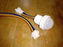 Sensor de movimiento por infrarrojos PIR, interruptor de luz automática, Detector de Sensor PIR, LED, 110V, 220V