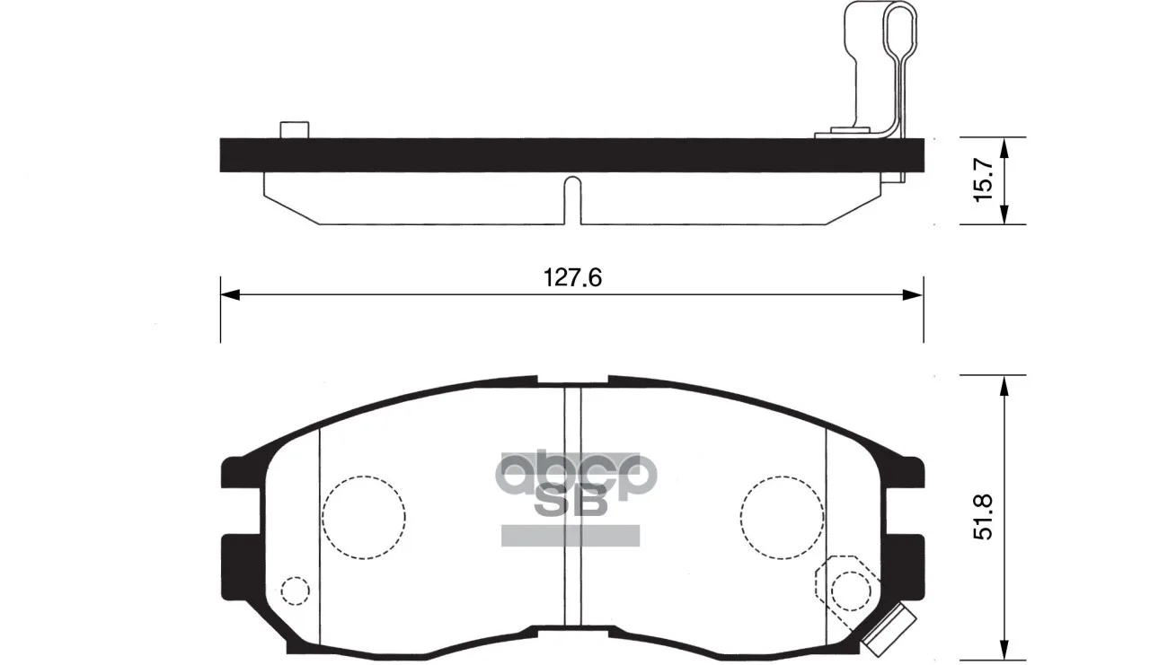 Колодки Тормозные Передние Sangsin Brake Sp1134 Sangsin brake арт. SP1134