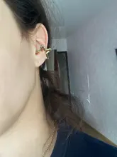 ZHUKOU-pendientes de circonia cúbica con forma de estrella de cristal para mujer, aretes pequeños, clips, joyería de boda, modelo: VE162, 1 pieza, 2020