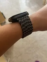 Correa trenzada Solo para Apple Watch, banda de 44mm, 40mm, 38mm, 42mm, pulsera de tela elástica de nailon serie iWatch 3 4 5 Se 6