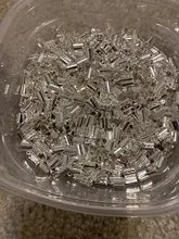 50-100 unids/lote 3MM 5MM plegable sin cerrar abierto crimpado termina de cordón de cuero final consejos cierres cierre para la fabricación de la joyería