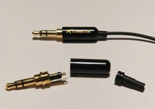 Jack Earphone-Adapter Tail-Plug Fix-Cable R-Connector Stereo with 3pole 3PCS DIY Gold-Plated