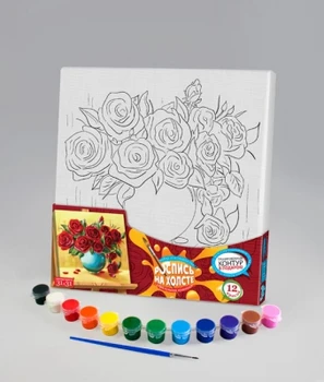 

Set "painting on canvas" roses Danko-toys px-02-09
