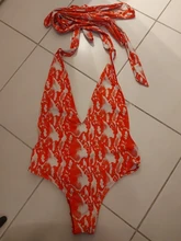 Bañador Sexy unicolor rojo monopieza para mujer, traje de baño Bandage con Push-Up de encaje, bañador brasileño con escote en V profundo y espalda descubierta