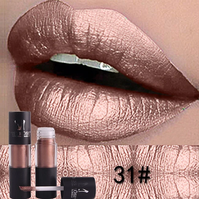LISM 12 Colors Matte Velvet Shimmer Lip Gloss Glitter Waterproof Lip Tint Long Lasting Makeup Moisturizing Lip Tint Liquido - Цвет: KR7701-023M31