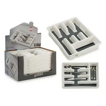 

Cutlery Organiser White Plastic (36 x 5 x 26,2 cm)