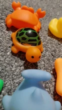 Bathing-Toy Float Swimming-Water-Toys Squeeze Animals Soft-Rubber Colorful Baby Sound-Squeaky