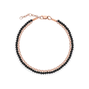 

Silver Bracelet with spinel and Moonlight stones sunlight sample 925