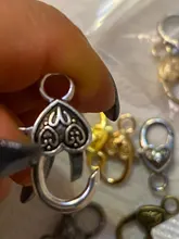 10 unids/lote ganchos de broche de langosta de mono de plata antigua para collar pulsera cadena accesorio de joyería para manualidades hallazgos 26*15MM