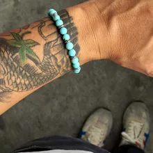 Mcllroy модный браслет на цепочке, мужской браслет из натурального камня с бусинами, мужские персонализированные ювелирные изделия из нержавеющей стали для женщин