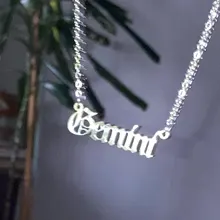 Collar con colgante para niños y mujeres, Gargantilla de 12 Constelaciones, horóscopo, estrella, signo del zodiaco, Aries, Leo, 12, regalo de Navidad