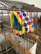 Birds Parrot Cage Nest Cave Hammock Hut-House Suitable Plush Bed for Pets-Hang Velvet