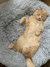 Dog-Bed Large Kennel-Sleeping-Bag Pets Cat Round Washable Plush Soft Little-Medium Long