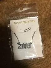 Sasusp-collar con número de fecha especial para hombre y mujer, colgante personalizable con forma de año 1995, 1996, 1998, 1999, 1970