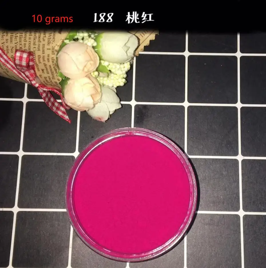 10 grams Матовый красный пигмент оксида железа порошок DIY мыло, продукты для тела ванны/косметика/лак для ногтей/искусство/краски/ремесла - Цвет: 10 grams
