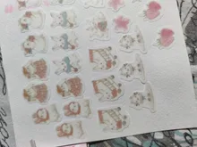 45 unids/pack de Fox zorro lindo y Hojas de arce de la etiqueta engomada de papel artesanías adhesivas palo etiqueta de la computadora portátil DIY decoración niños regalo de papelería