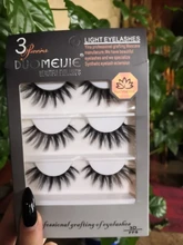 Pestañas postizas de maquillaje para escenario, 3 pares de pestañas postizas estilo Desordenado, transparentes, entrelazadas, naturales, realistas, hechas a mano