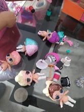 6 muñecas + 6 prendas + 6 zapatos + 6 botellas + 6 accesorios conjuntos aleatorios L.O.L. ¡Sorpresa! Muñeca LOL de 8cm, juguete para regalo