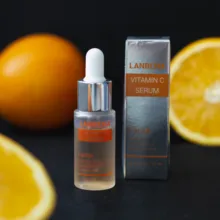 LANBENA-suero Facial blanqueador con vitamina C, esencia para la piel que aclara las manchas, elimina manchas oscuras y pecas