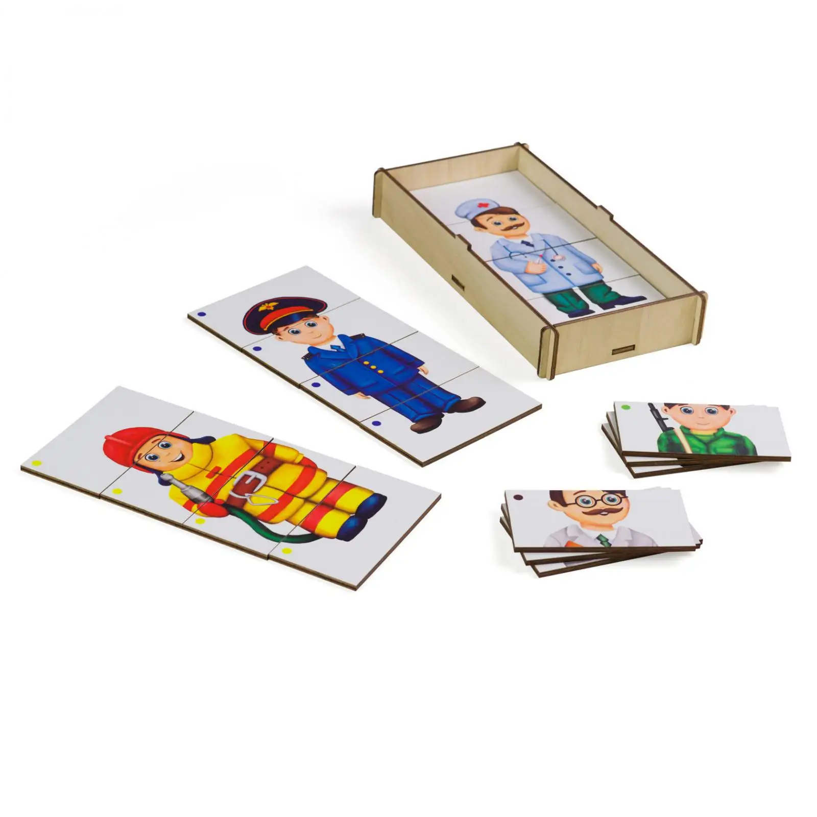 Игровой набор &amplaquoСоставные картинки. Профессии-2&ampraquo | Игрушки и хобби