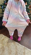 Pijama de Anime Panda de los pijamas de los niños de pijamas para niños viñetas de animales bebé traje de invierno Niño niña Licorne mono
